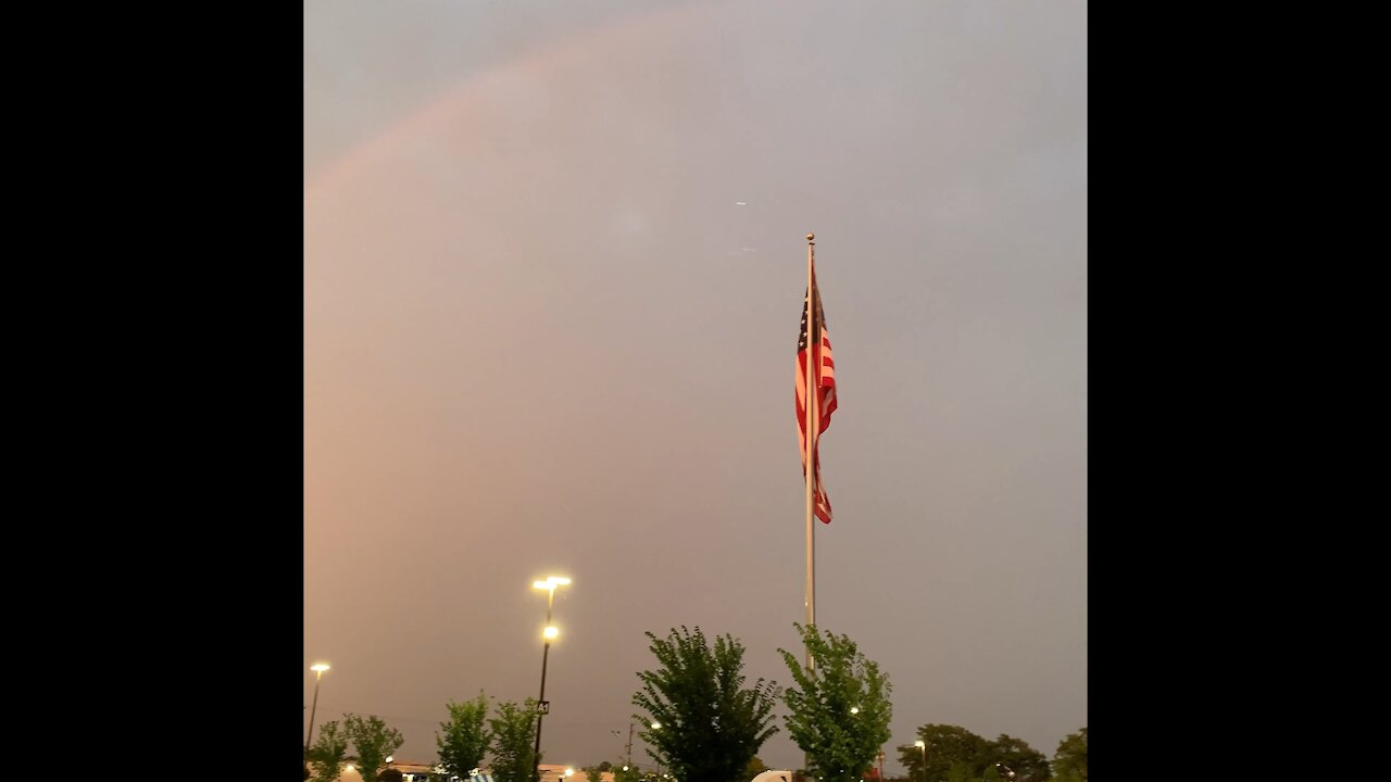 RAINBOW AND A FLAG