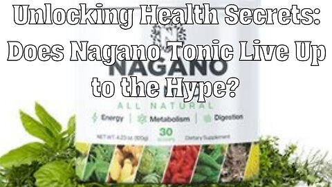 Eat Smart Not Hard - Minimize Cravings with Nagano Tonic for Effective Weight Loss