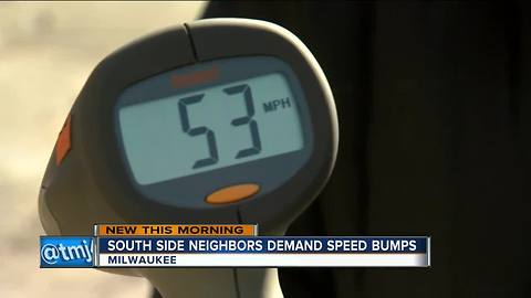 Neighbors on Milwaukee's south side fed up with speeders