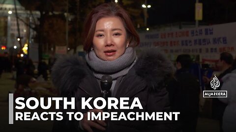 South Korea reacts to impeachment: Celebrations in Seoul after motion passes