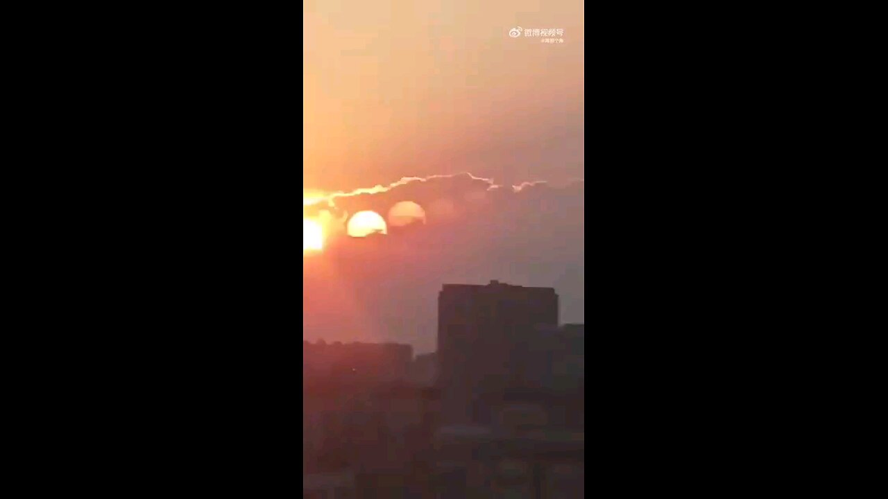 END TIME Zone: Atmospheric optical phenomenon in China Seven “suns” appeared over the Chengdu