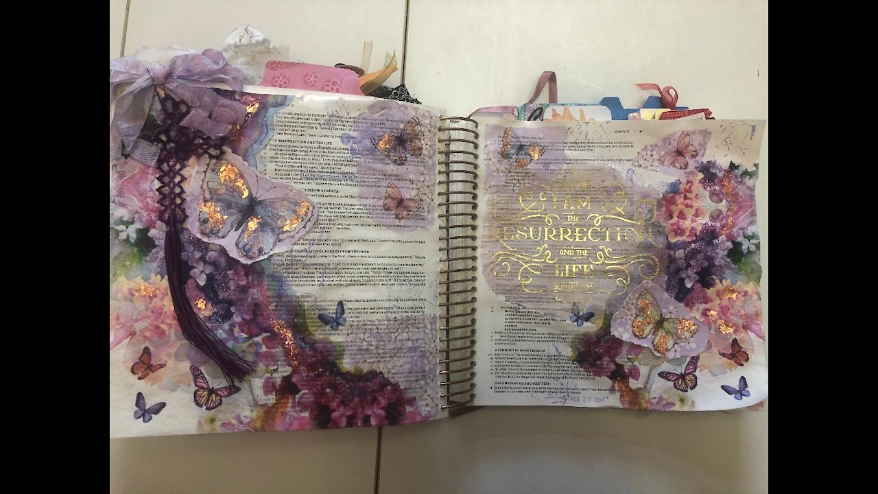 Let's Bible Journal John 11 (from Lovely Lavender Wishes)