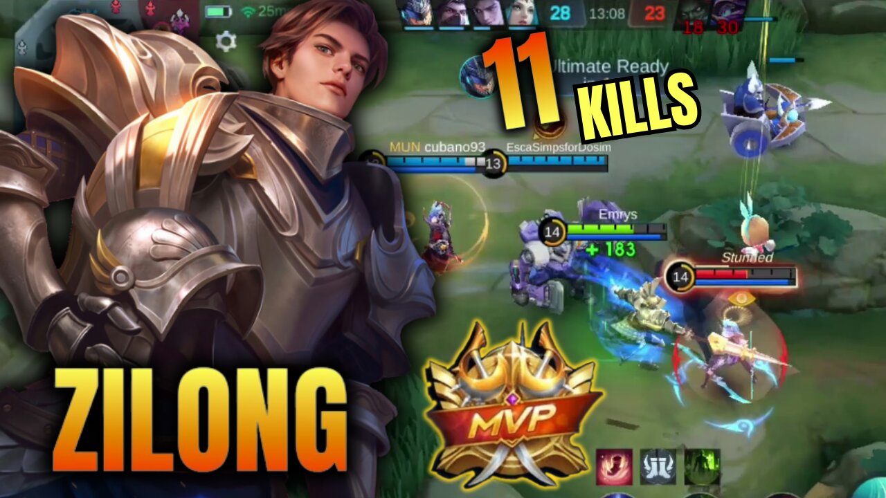 11 KILLS! + MVP!! Mythic Ranked Zilong