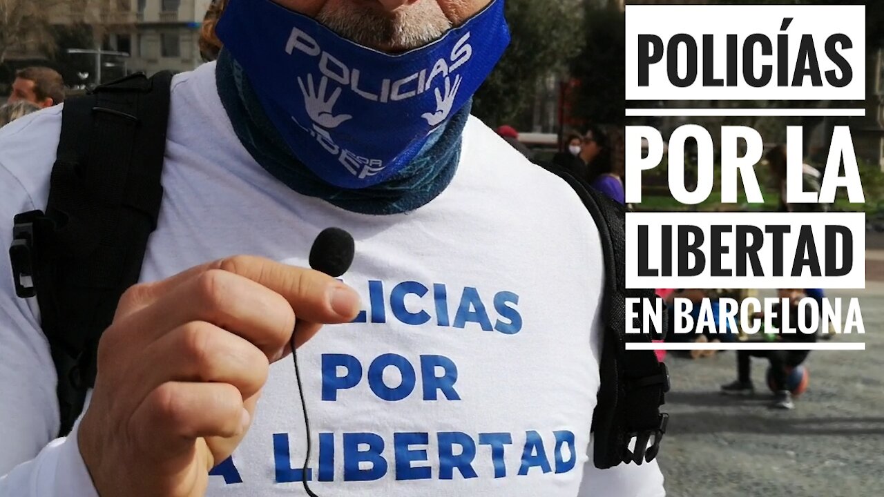 Policías por la Libertad en Barcelona 23 / 01 /2021