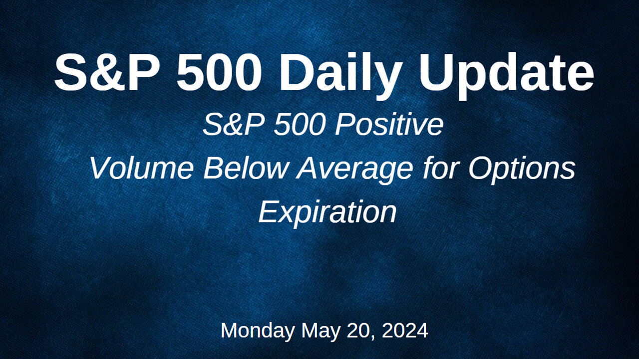 S&P 500 Daily Market Update for Monday May 20, 2024