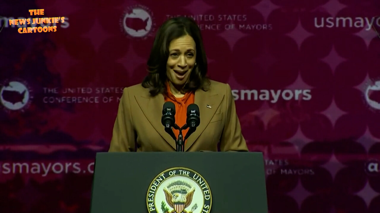 VP Kamala talks to US mayors as if to kindergarten children.