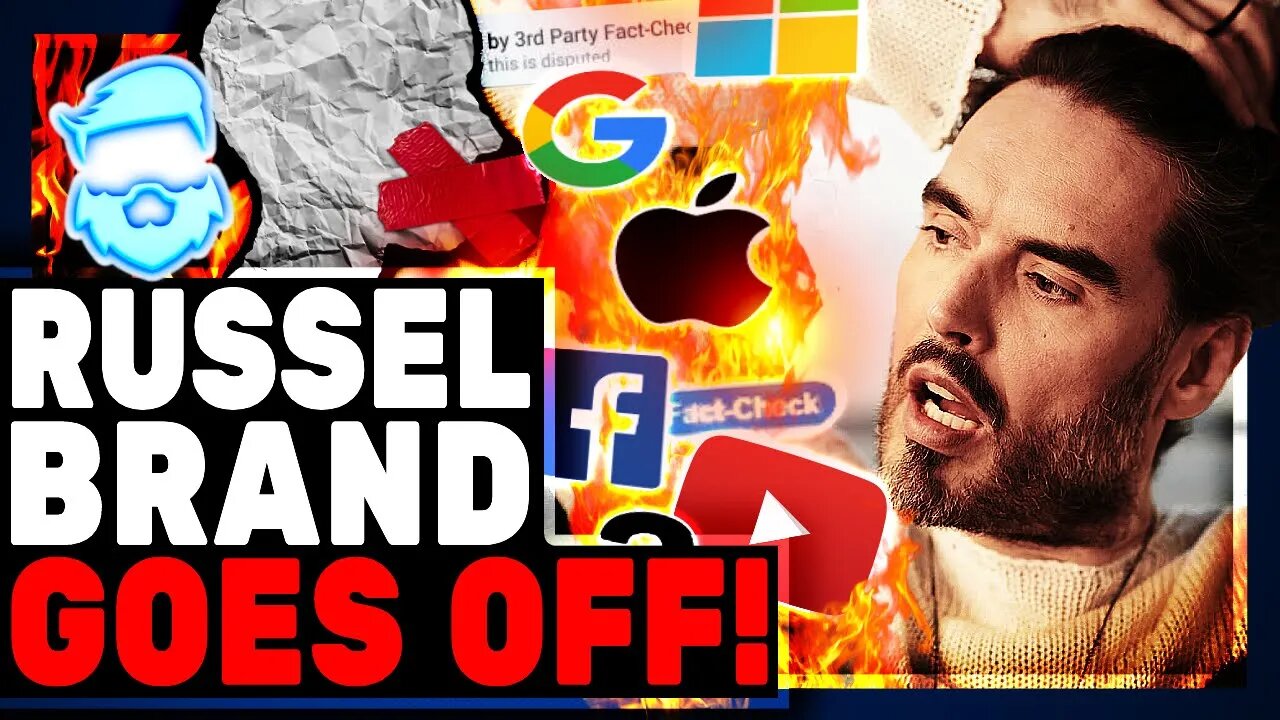 Russell Brand BLASTS Big Tech & Gets The Joe Rogan Treatment! They Are Afraid Of Him Too!