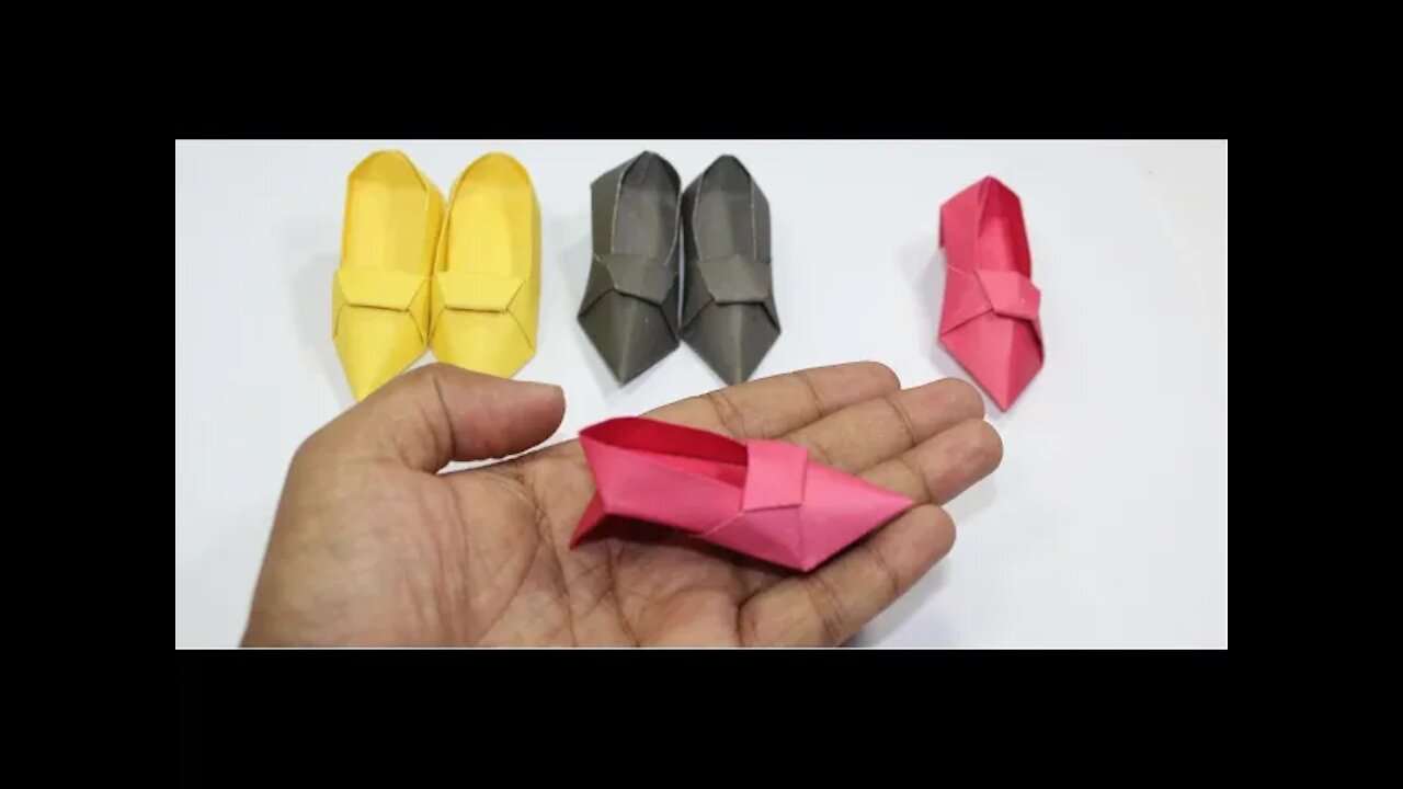 Shoes made of paper | How to make Shoes with paper? Easy paper craft
