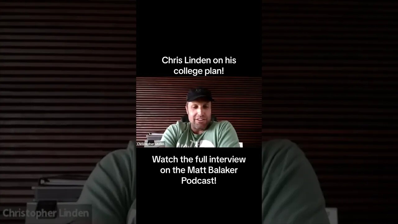 Investor Chris Linden on his College Plan #shorts