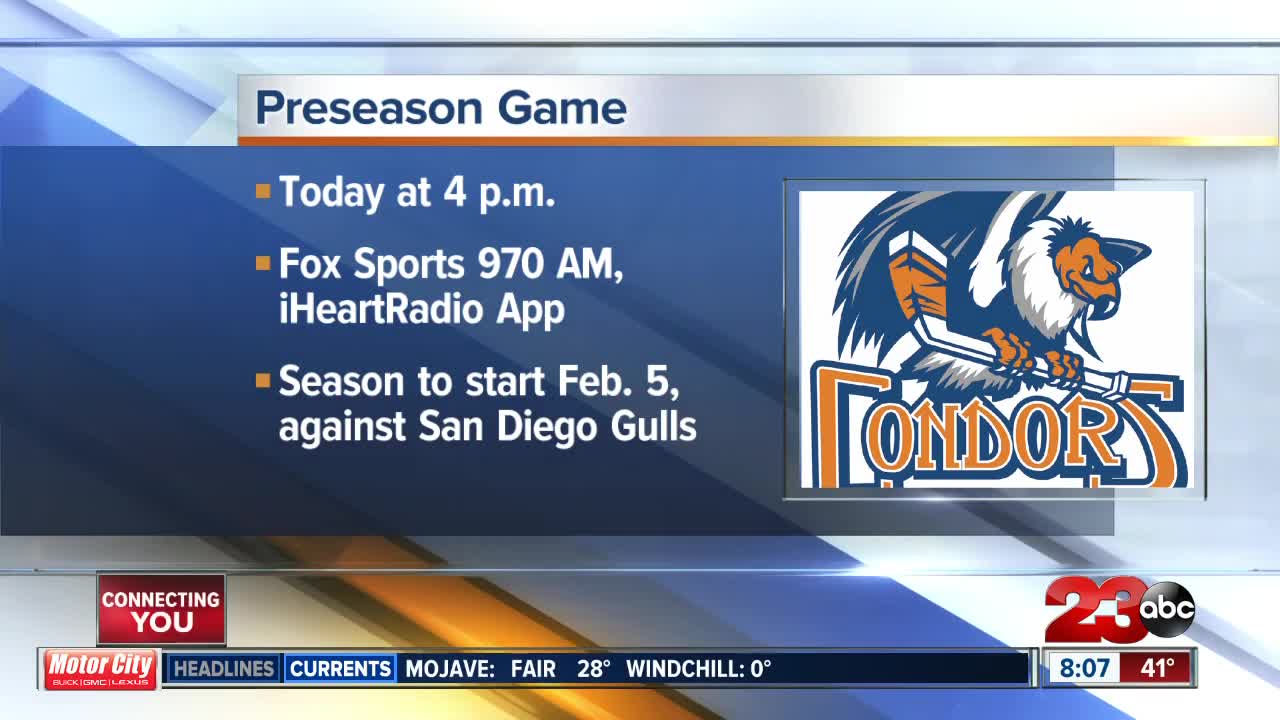 Condors kick off preseason Sunday afternoon