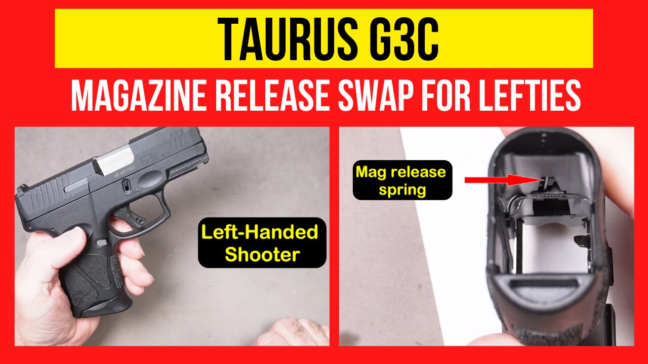 Taurus G3c magazine release swap. Quick, Easy Steps!