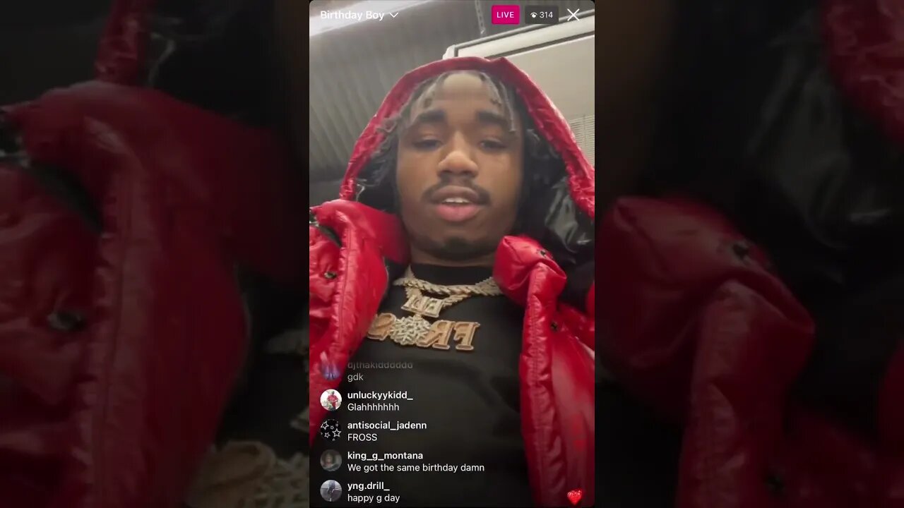 Eli Frost Lit For His Birthday On Instagram Live