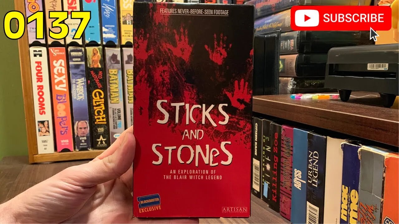 [0137] STICKS AND STONES (1999) VHS INSPECT #sticksandstones #sticksandstonesVHS #blairwitchproject]