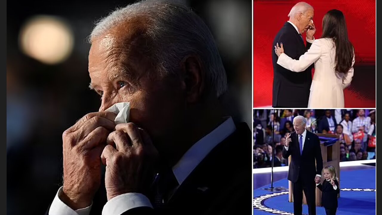 Emotional Joe Biden cries then mangles his words during swan song