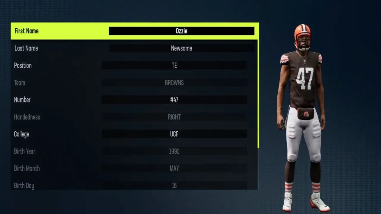 How To Create Ozzie Newsome Madden 23