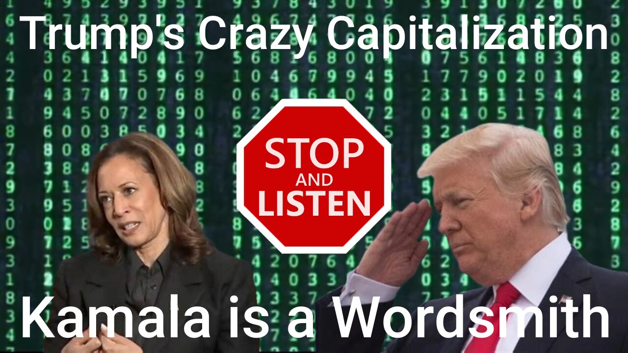 Trump Panders, Kamala Blathers