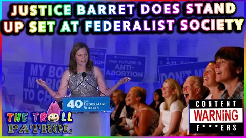 Federalist Society Funny Woman: Justice Amy Coney Barrett Cracks Jokes About Pro Choice Protesters