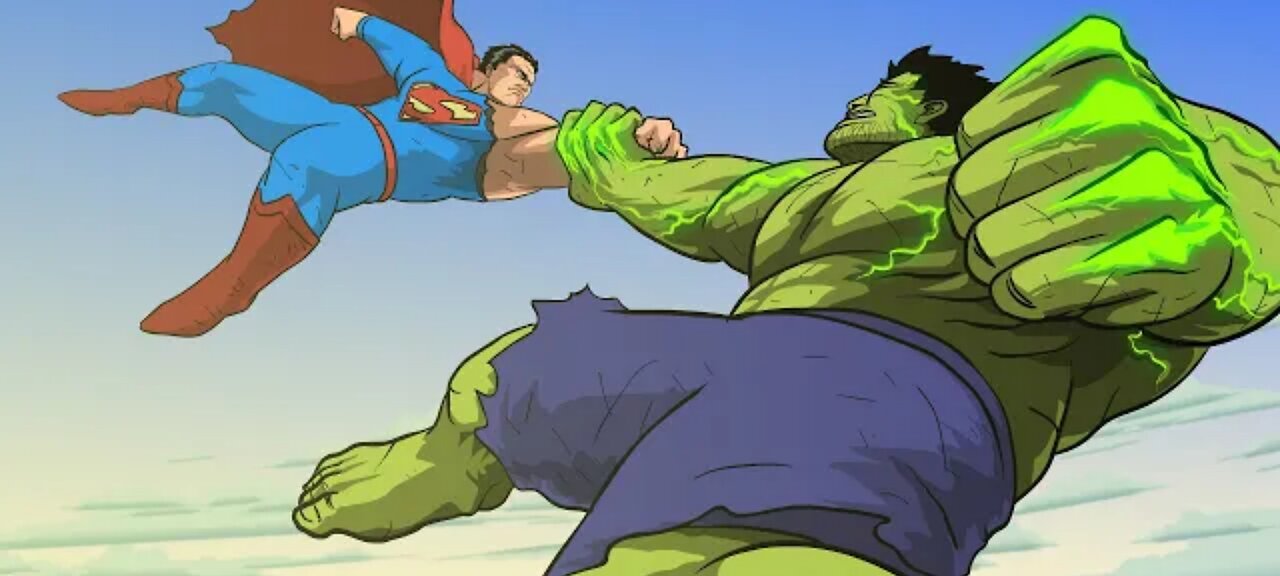 Superman vs Hulk | Fight Scene | Part 2 | Rumble