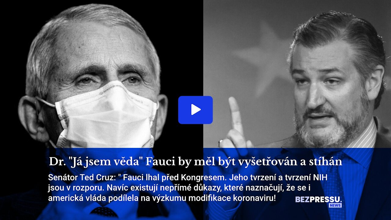 Dr. "Já jsem věda" Fauci by měl být vyšetřován a stíhán