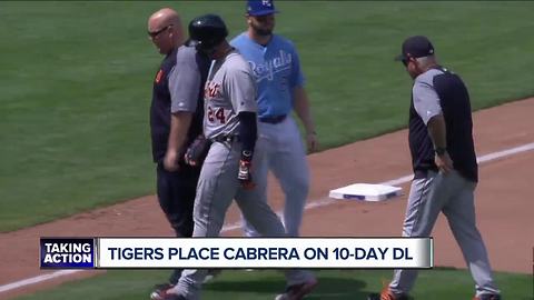 Miguel Cabrera placed on DL with hamstring strain