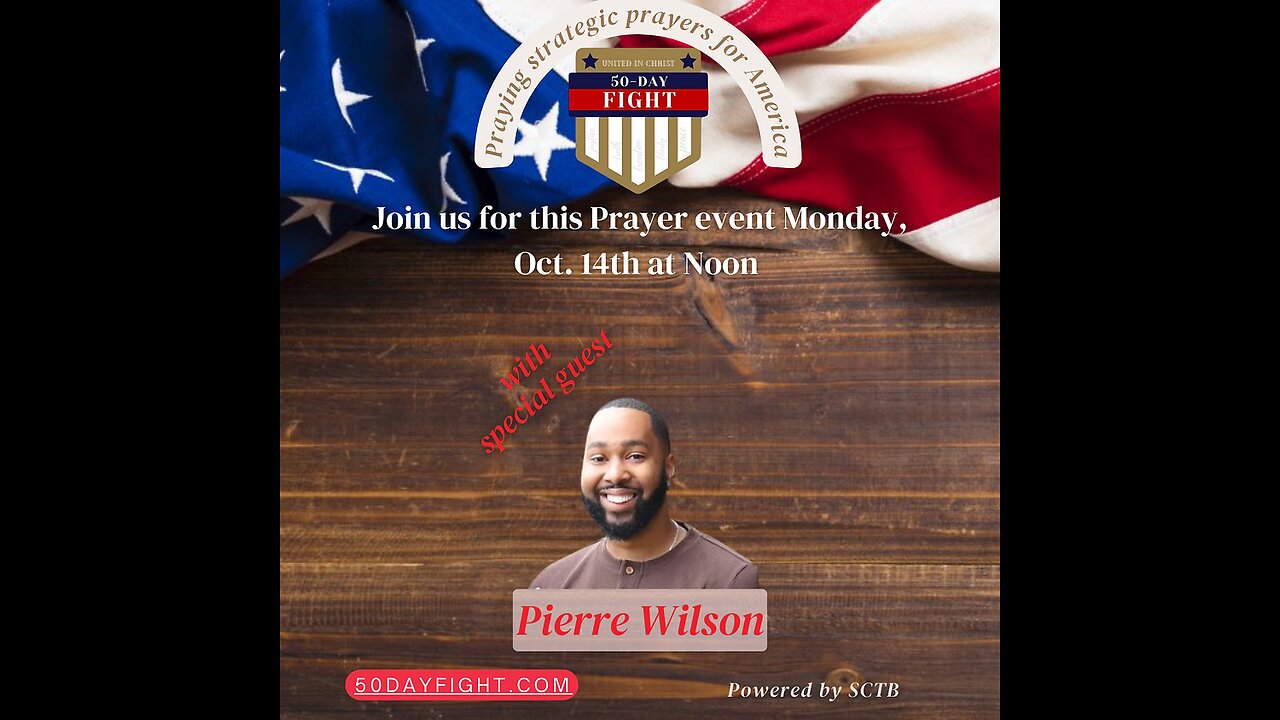 Pierre Wilson, BLEXIT, on 50 Day Fight - Oct. 14th NEW JERSEY / NEW HAMPSHIRE