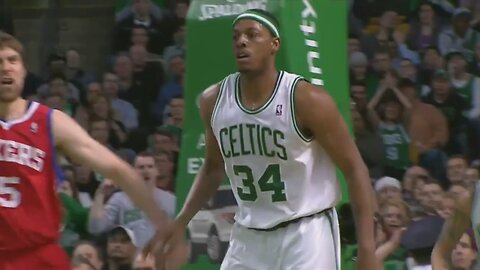 Paul Pierce 18 Points 4 Ast Vs. 76ers, 2010-11.