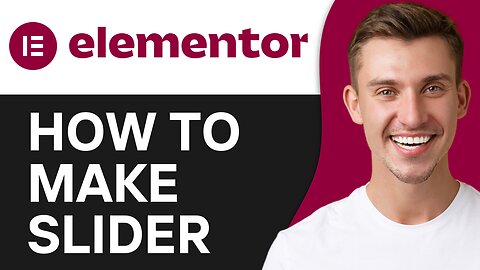 HOW TO MAKE SLIDER IN ELEMENTOR