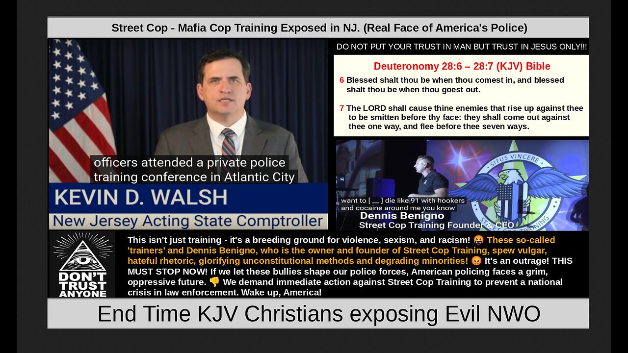 Street Cop - Mafia Cop Training Exposed in NJ. (Real Face of America's Police)