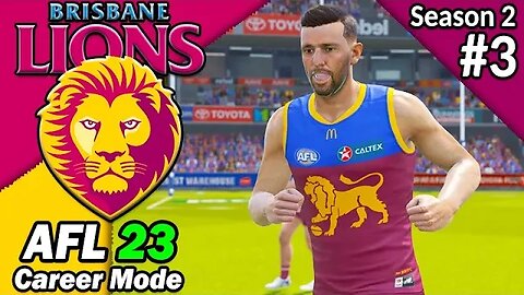 JACK GUNSTON STEPS UP! AFL 23 Brisbane Lions Management Career Gameplay Season 2 #3