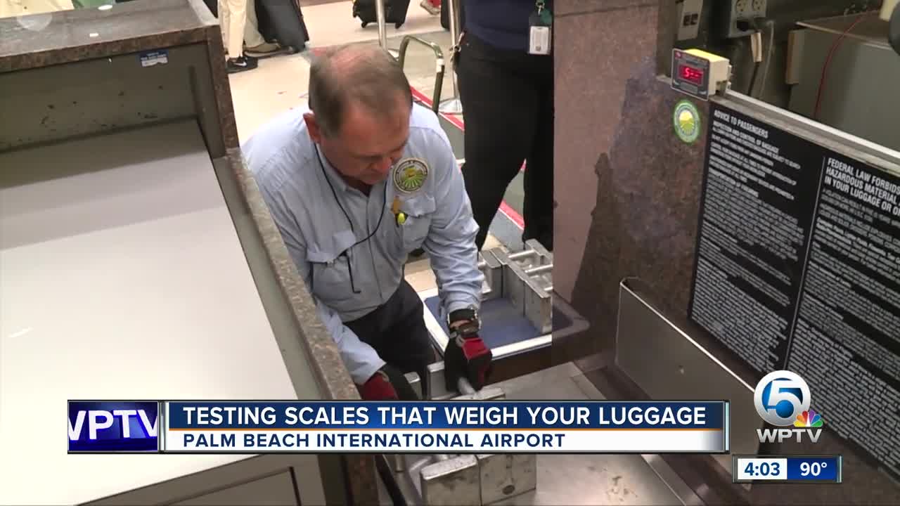 Florida officials test scales at Palm Beach International Airport