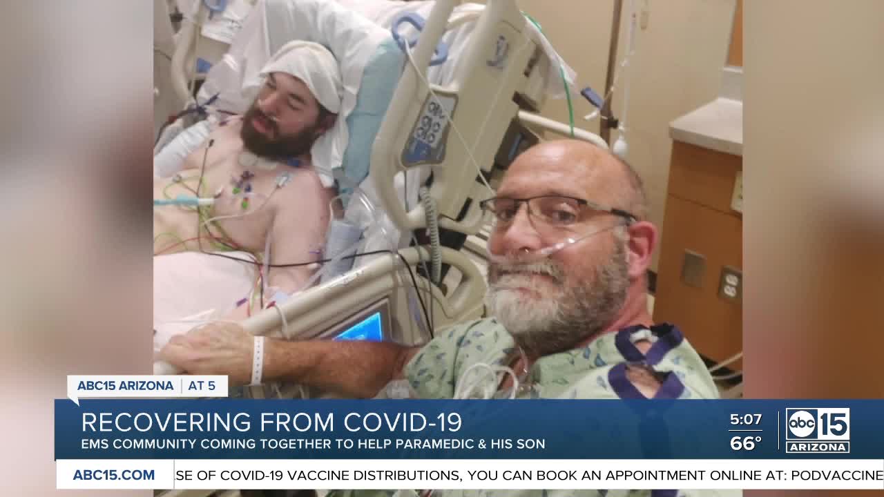 EMS community helps paramedic as he and his son battle COVID-19