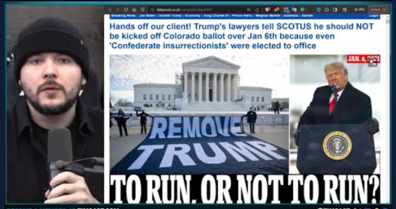 Democrats GET SPANKED By SCOTUS Over Trump Insurrection Suit, Even LIBERAL Justices Favor Trump