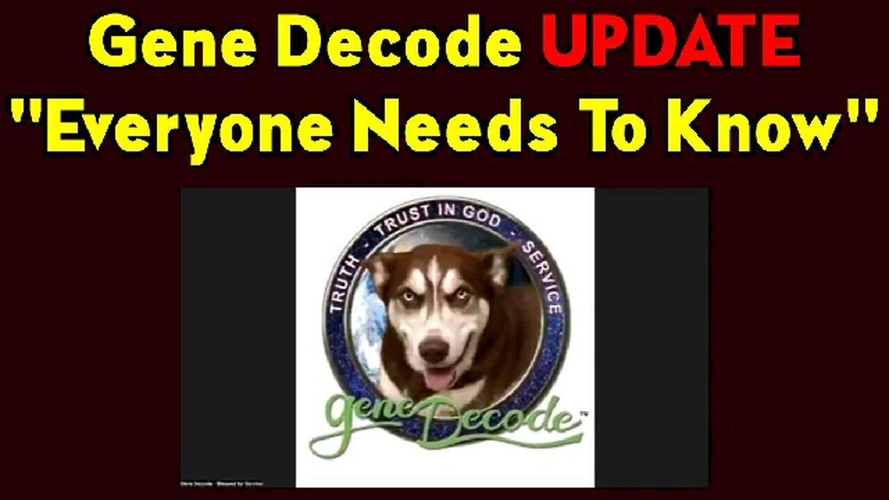 Gene Decode - Deep Dives Decode - This Is The End Of The End - 9/23/24..