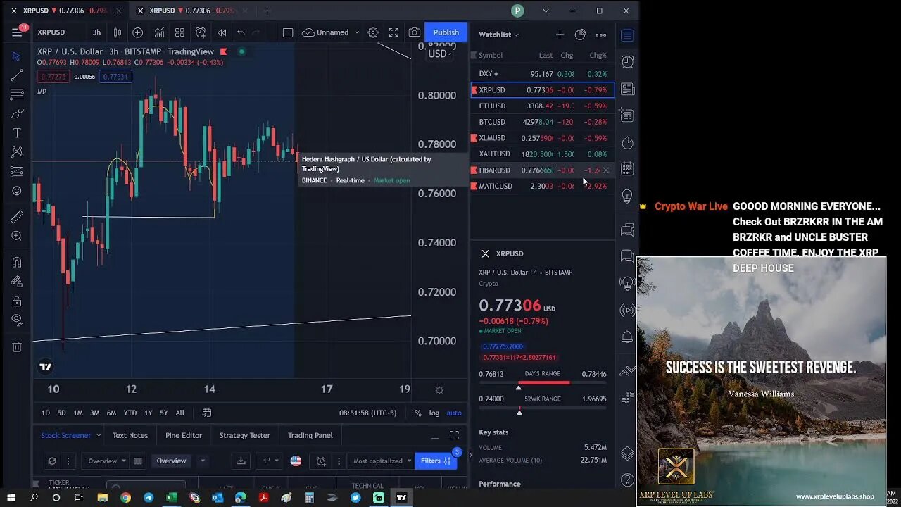 XRP MUSIC LOUNGE PRICE CHART LIVE STREAM XRP PRICE