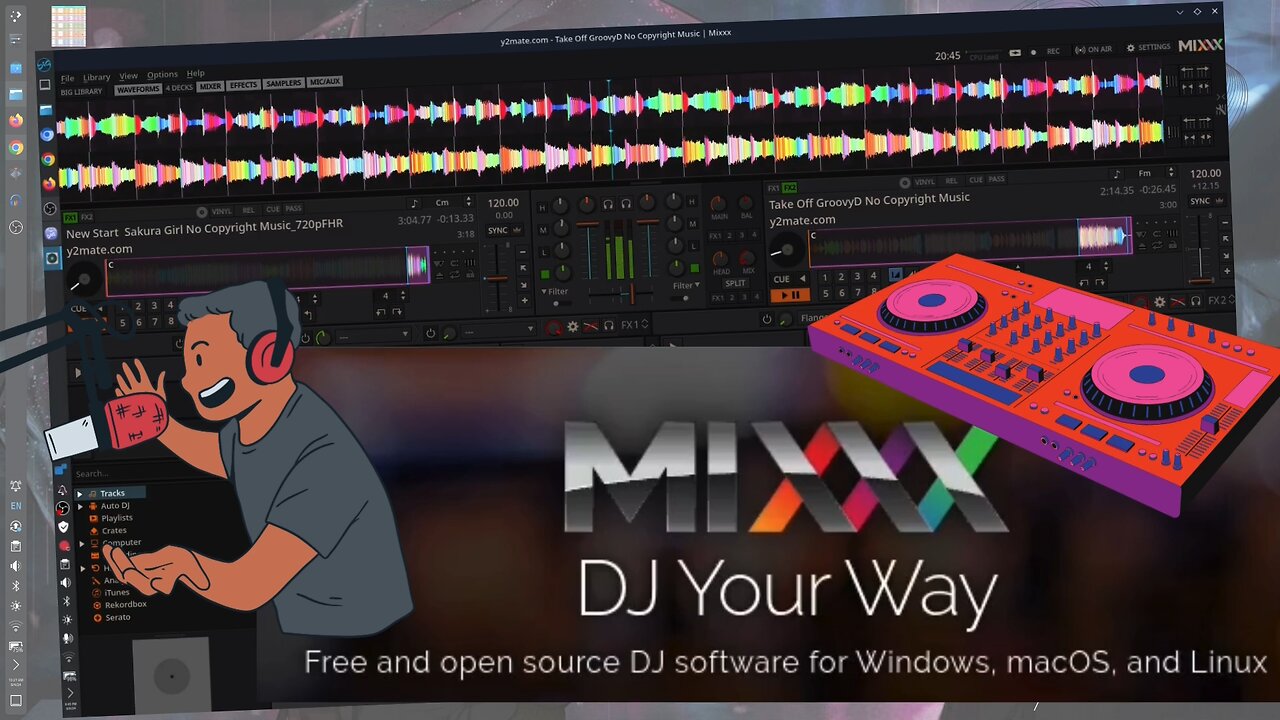 Linux App - Mixxx DJ App