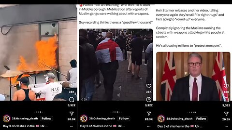 Day 3 of Clashes in UK 🇬🇧 Civilunrest