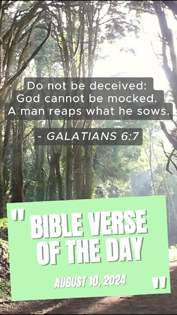 Bible Verse of the Day: August 10, 2024