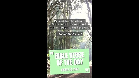 Bible Verse of the Day: August 10, 2024