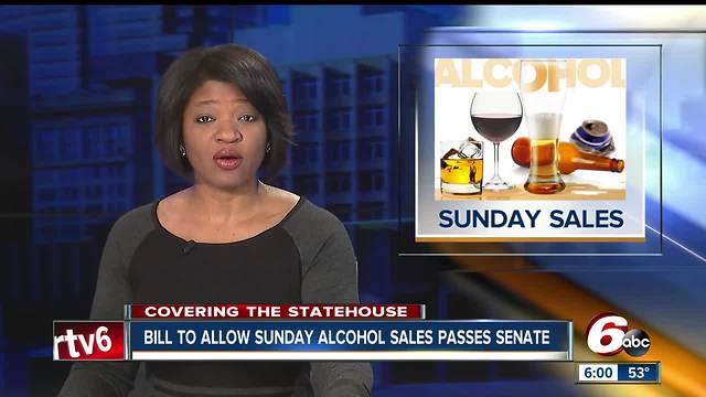 Sunday alcohol sales bill reaches new milestone, Senate approval brings bill closer to reality