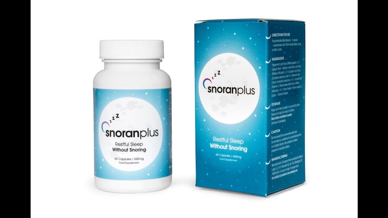 Snoran Plus is an effective way to stop snoring and get