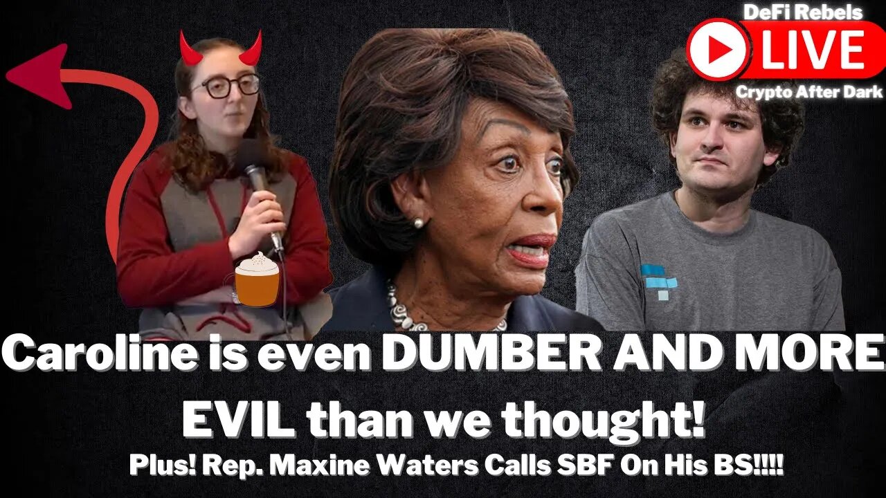 Caroline Ellison 4Chan Account Leaked! | SBF In Trouble With Maxine Waters | Bitcoin Crypto News TA