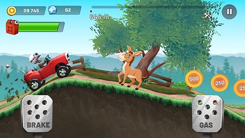 Mountain Climb Jump with Donkey King | Hill Climb Racing | Adventure Car Cartoon | Slowly Gamerz