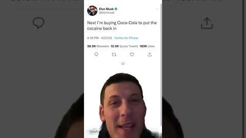 Elon Must Buying Coco Cola😂