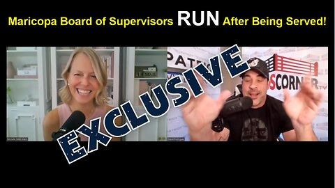 David Nino w/ Miki Klann: Maricopa Board of Supervisors RUN After Being Served!