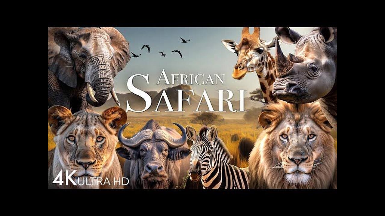 African Safari 4K - Amazing Wildlife oF AFrican Savanna