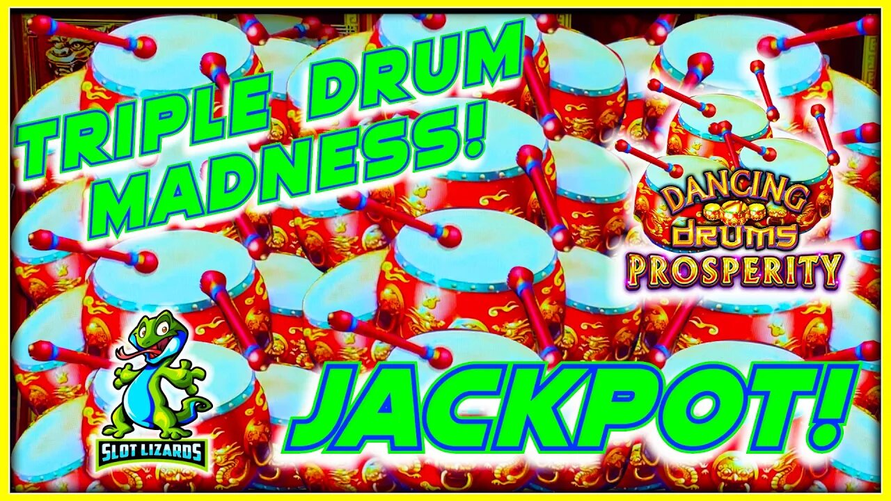 EPICNESS!!! BONUS BONUS BONUS JACKPOT! Dancing Drums Prosperity Slot LIVESTREAM HIGHLIGHT!