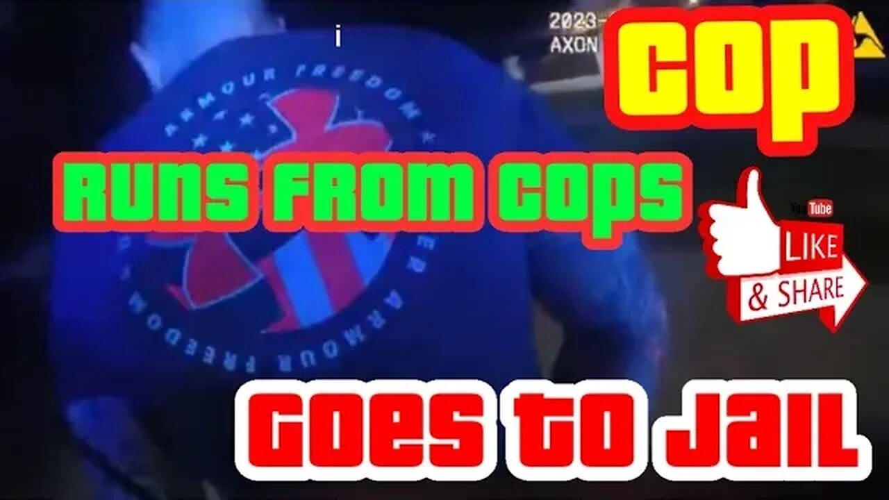 Cop almost hits cops on stop, than runs