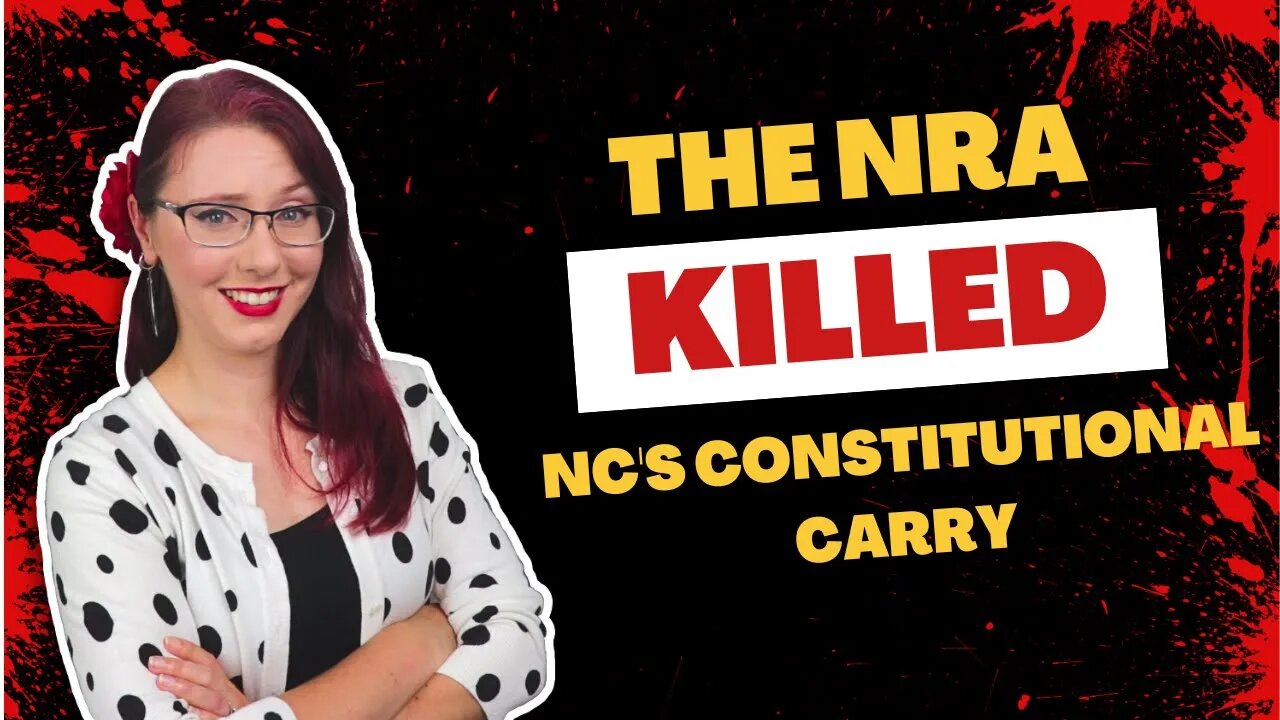 NRA Kills NC Constitutional Carry