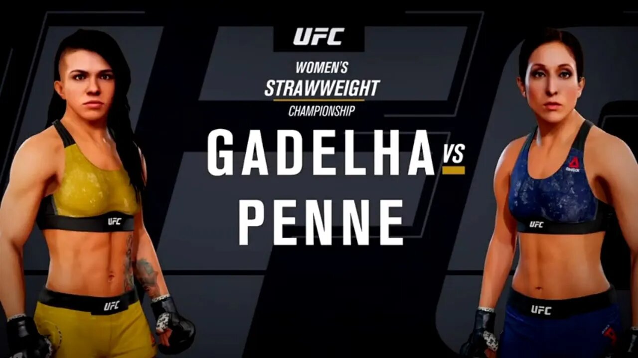 EA Sports UFC 3 Gameplay Jessica Penne vs Claudia Gadelha