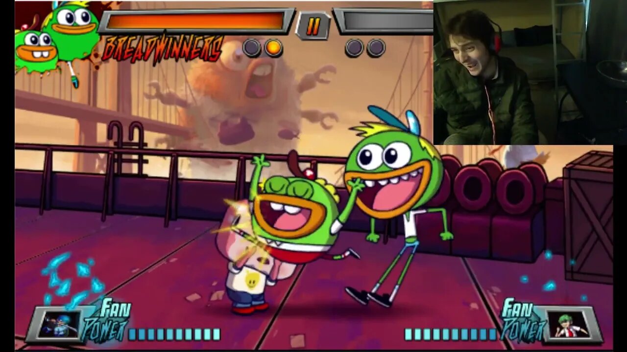 Sqweep The Alien VS Breadwinners In A Nickelodeon Super Brawl 3 Battle With Live Commentary